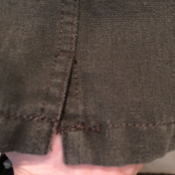 GAP Men’s army green winter weight 100% cotton shirt/shacket. Size XL - Picture 6 of 6